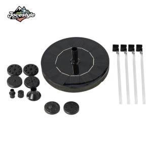 Waterproof Solar Fountain Pump 1.2W for Pond Garden Outdoor Bird Bath Water Features Adjustable Flow