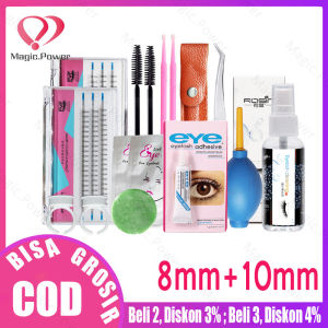 Bulu Mata Palsu Kit Ekstensi Pasangan Bulu Mata Palsu Bulu Mata Alat Tanam 15 Pcs Utama