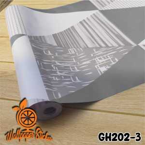 Wallpaper Dinding Motif Geometris emium 45cm X 1M MOTIF GEOMETRIS/KUBIK 3D