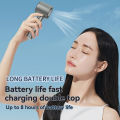 Handheld Turbo M11 Fan with 1 - 120 Wind Speed Adjustment and LED Display Rechargeable Desk Fan. 
