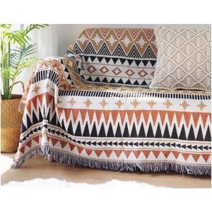 ร้านค้าไทย จัดส่งในไทย พรม โบฮีเมี่ยน A0102 ผ้าคลุมโซฟา ผ้าปู camping ผ้าปูแคมป์ปิ้ง พรมวินเทจ ลายโบฮีเมียน พรมปูโซฟา พรมปูพื้นเต็นท์