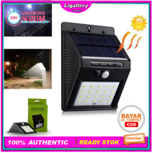 Ligallery - Lampu Solar Motion Sensor Light [30 LED] / Lampu Taman/ Tenaga Surya /Lampu penerangan /System Sensor Dinding Tenaga Matahari Surya Otomatis Menyala Sensor Gerak