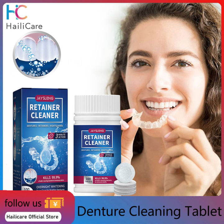Hailicare denture cleaning tablet retainer cleaner oral cleaning care