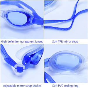 Eixiu Waterproof Anti Fog Swimming Goggles UV Children Professional Colored Lenses Kids Eyewear Swimming Glasses Eyewear