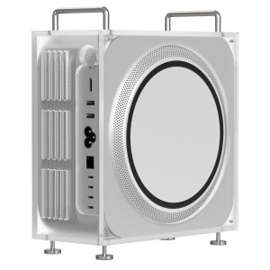 Geekria Chassis Stand for Studio for M1/M2/M4 Max M1/M2/M3 Ultra. Acrylic Computer Case Holder Mount Desktop Accessories Optimized Heat Dissipation (Frosted)