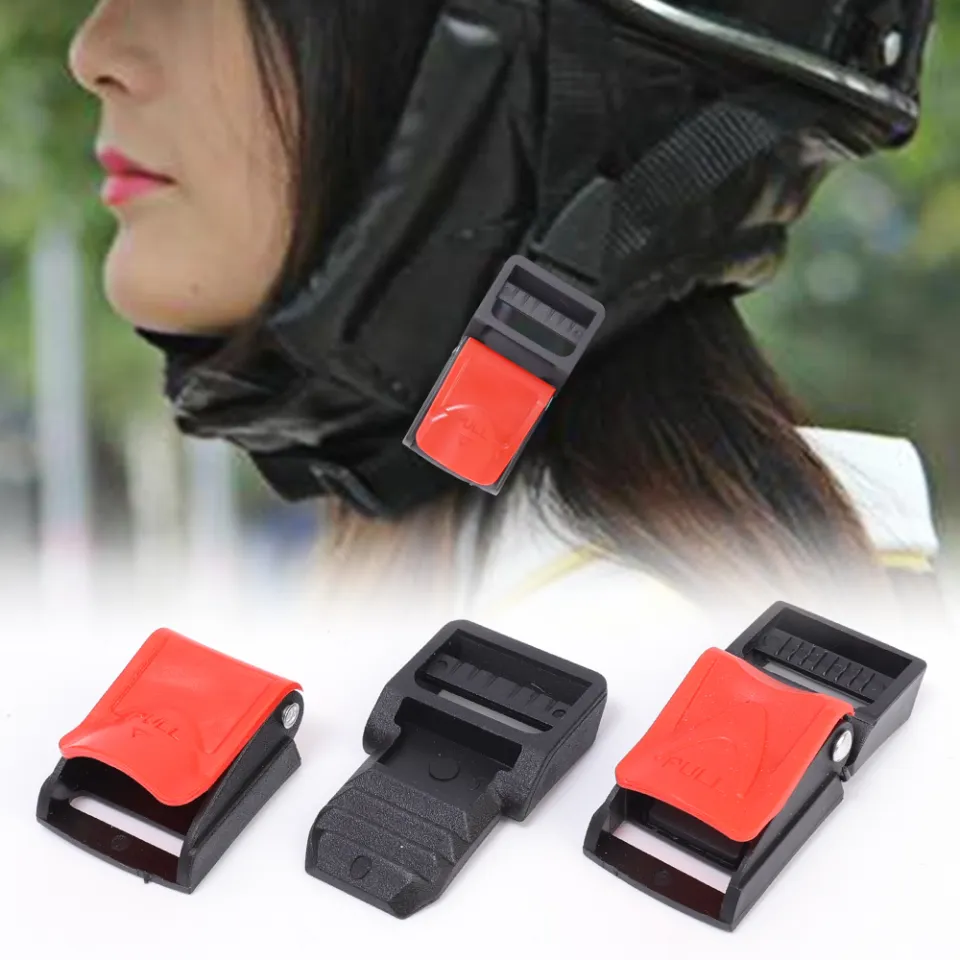 Helmet chin hot sale strap lock