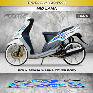 Striping transparant untuk MIO LAMA model corak api