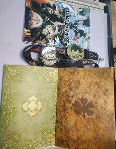Black Clover Max Bundle Promo Poster 10pcs poster + 2  Pcs Grimoire (Notepad) + Badge + ID Lace