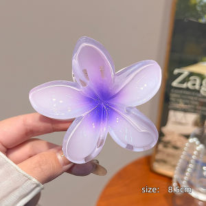 Korean Style Fashion Flower Hair Clip Large Gradient Color Hairpin High-Grade Ladies Clip Kepit Rambut