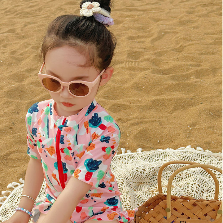 Babyonline(Y247)B3 ชุดว่ายน้ำวันพีชแฟชั่นสำหรับเด็กผู้หญิงลายน่ารัก งาน ...
