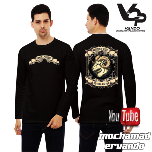 Baju Kaos Panitia Qurban Idul adha Lengan Panjang Hitam Cotton Combed 30s 6