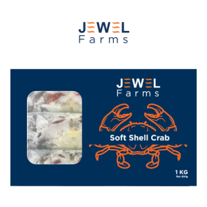 Jewel Farms As-Is Soft Shell Crab 60/90g | 500G | Approx 6-7 pcs/ 1KG | Approx. 12–14 pcs
