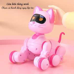 Đồ chơi công nghệ robot chó mèo điều khiển từ xa cảm ứng thông minh cho bé - Tiệm Nhà Sóc 2023