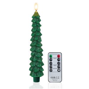 LED Flameless Battery Christmas Tree Candle Decorative Ambient Light for Christmas Bedroom Tabletop