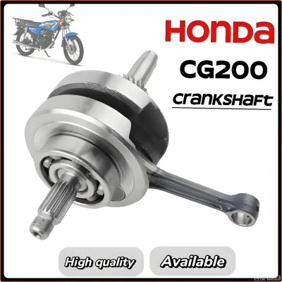 CG200 Crankshaft Assy Water & Air Cooled Engine Assembly 200cc Motorbike Spare Parts Crankshaft Connecting Rod Assembly para sa Honda CG 200 | High Quality Engine Part | COD Fast Delivery