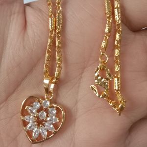 KALUNG LIONTIN WANITA DEWASA LAPIS EMAS ANTI LUNTUR AKSESORIS PERHIASAN FASHION