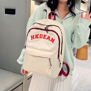 LHMonday ใหม่ กระเป๋าเป้สะพายหลัง จุของได้เยอะ พิมพ์ลายตัวอักษรสีทึบ มีช่องใส่ของหลายช่อง ใส่ของได้หลากหลาย มันต้องมีแล้วมั้ย