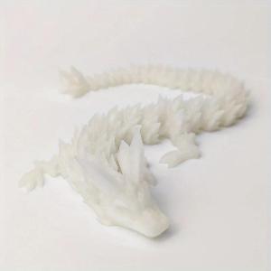 1pc 3D Printed Night Light Dragon Sculpture Aquarium Decoration Theme Adult Bedroom Desktop Ornament