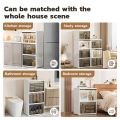 Yuumi New Large Space Transparent Almari Baju Plastik Cabinet Storage Box Cabinet Kitchen Chest Drawer Kabinet Dapur Wardrobe Clothes Cupboard 衣橱. 