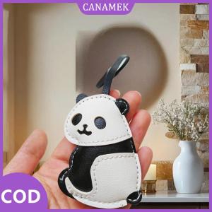 CANAMEK✨ Mèo Panda handmade da Mặt dây chuyền keyrings dễ thương Xe ba lô Keychain cho động vật những người yêu thích Túi phụ kiện quyến rũ đồ trang sức quà tặng