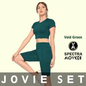 Setelan senam JOVIE SET baju senam wanita setelan olahraga legging zumba kaos olahraga celana senam bandung