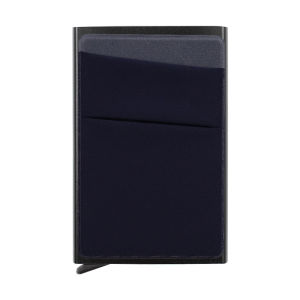 Slim Aluminum Wallet With Elasticity Back Pouch ID Credit Card Holder Mini RFID Wallet Automatic Pop