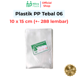Plastik PP Lebar 10 Tebal 06 10x15 10x20 Kantong Bening Transparan Snack