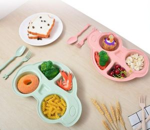 [SẴN HCM - HÀNG AN TOÀN] KHAY ĂN DẶM LÚA MẠCH HÌNH XE ÔTÔ NGỘ NGHĨNH ĐÁNG YÊU CHO BÉ - chén ăn dặm - chén cho bé - chén lúa mạch - chén ăn hình xe hơi - khay ăn lúa mạch an toàn - khay ăn dặm ngộ nghĩnh - khay ăn hình xe hơi độc đáo