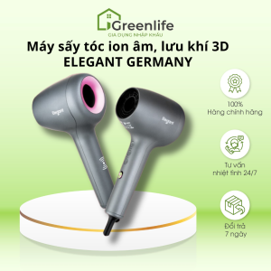 Máy sấy tóc ion âm lưu khí 3D 1800W Elegant Germany. Tạo kiểu chuyên nghiệp chuẩn Salon - GreenLife Gia dụng nhập khẩu