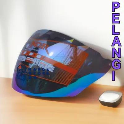Kaca Helm | Visor | GM INTERCEPTOR by NDR1 - Pelangi/Silver/Clear/Hitam