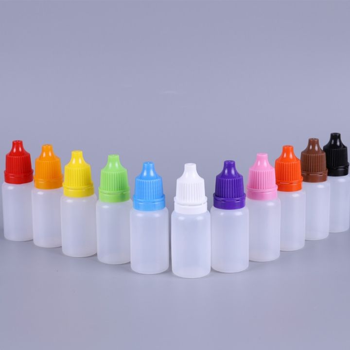 10 Pcs 5/10 ML Eye Drop Bottle Refillable Empty Plastic Squeezable