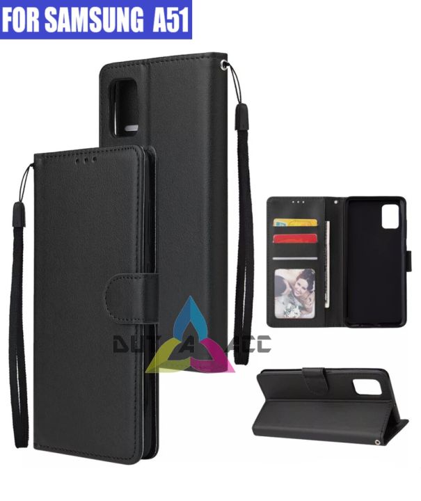 Dompet Kulit Wallet Flip Case A51 LEATHER CASE UNTUK SAMSUNG FLIP