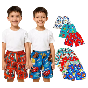 6-PCS  PAMBAHAY/PANLAKAD CHARACTER PRINT SOFT COTTON-COMFORTABLE TO WEAR FOR KIDS BOY  0-7 YRS OLD.