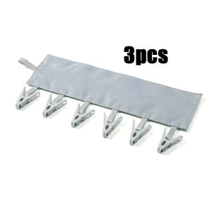 Travel Folding Portable Fabric Clothes Drying Rack with Clips Windproof Hanger Drying Socks Hat (3pcs)