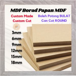 ALife World MDF Board DIY thickness 3mm 6mm 9mm 12mm 15mm 18mm Fiber Board Shiplap Wedding Backdrop Wedding Signboard Event Birthday Half Arch Half Moon Circle Custom Size Custom Made Cut to Size