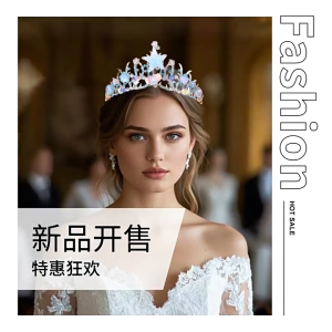 Bridal Starfishes Crowns Delicate Hairband Elegant Bride Crowns for Wedding Celebrations Wedding Photo Props