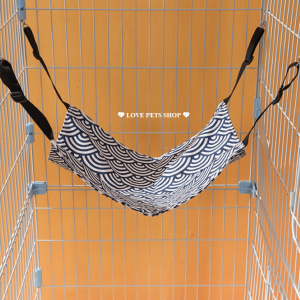Võng treo chuồng cho Mèo bằng 2 lớp vải canvas  (mẫu mới)- Love Pets Shop