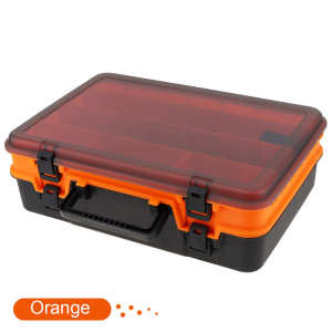 Fishing Lure Box Tackle Bait Boxes Waterproof Bait Jig Storage Box Double-Layer Compartments Case