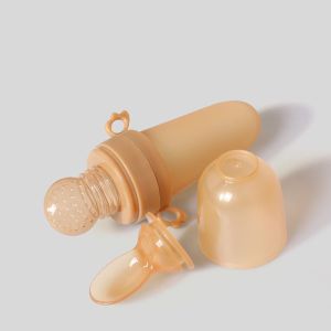 Botol Sendok Makan Bayi Bottle Feeder Spoon Dot Baby Suap Makanan Buah Mpasi Silicon Foodgrade Aman 90ML 2in1 Tahan Panas