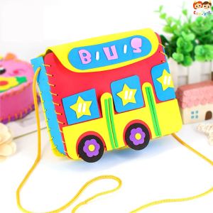 Kids Children DIY EVA Cartoon Hand Bag Handbag/Art Craft/Kindergarten Material Activity/Beg Kanak Aktiviti Prasekolah