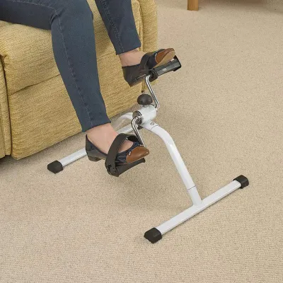 MAS GOODS Household Mini Exercise Bike Indoor Cycling Pedal Exerciser Bike Portable Home Arm and Leg Pedal Exerciser Gym Fitness Cardio Cycle Training