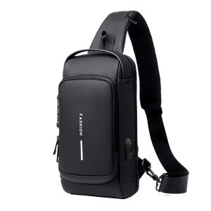 Men Sling Bag Shoulder Bag Business Chest Bag Large Capacity Outdoor Crossbody Bag Messenger Bag
