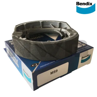 Bendix Motorcycle Brake Shoe Rear for Honda C100 Dream XRM 110/125 Wave 110 Wave 100R Wave Alpha 110 Dash 110 Wave 125 RS 125 DS 125 OR 125 DSX 125 C70 Bravo