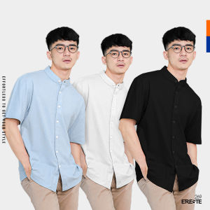Ereste269 - Kemeja Pria Polos Kasual Original Distro Javelin Lengan Pendek Tersedia 3 Warna Pilihan