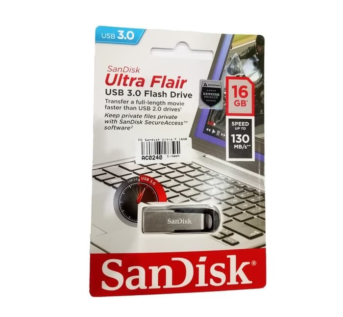 Flashdisk Sandisk Ultra Flair USB 3 16GB