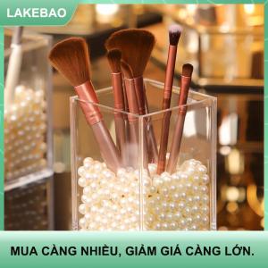 【LAKEBAO】 Make up Organizer nhựa trang điểm bàn chải nồi lưu trữ Acrylic cho mỹ phẩm chủ bàn mỹ phẩm lưu trữ container