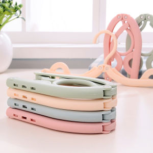 5pcs/10pcs Foldableable Portable Clothes Hanger Travel Portable Clothes Hanging Rack Multi-functional Storage Home Business Trip 0630x