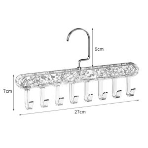 ไม้แขวนเสื้อผ้า 8ตะขอ ตะขอไม้แขวนผ้าพันคอ ไม้แขวนเสื้อกล้าม ที่เเขวนเสื้อผ้า ไม้แขวน ไม้แขวนเสื้อ ตะขอแขวนเสื้อ มี 3 สีให้เลือก ที่แขวนหมวก ชุดชั้นใน