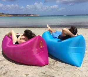 Air Sofa Outdoor Inflatable Lounger Couch Portable Blow Up Lounge Chair Pool Air Hammock Hangout Lazy Sofa Sleeping Bag Beach Bed Picnic Bring Out Sports And Outdoor Fun