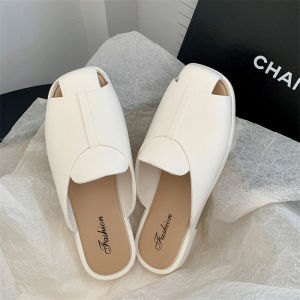 [Free Shipping] WomenS Closed-Toe Slip-On Sandals 2026 Summer New Style Office Slip-On Lazy Shoes For Seaside Vacation With Skirt Beach Shoes